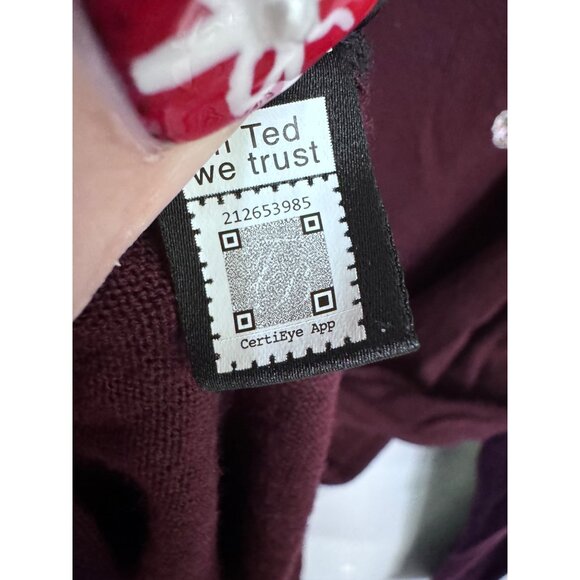 Ted Baker mmk tooting merino wool quarter zip sweater size XXL preppy career - Picture 6 of 6
